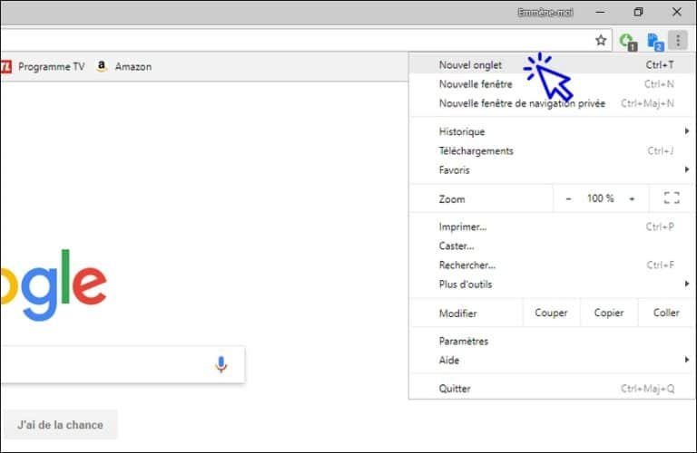 Comment ouvrir un nouvel onglet avec Google Chrome Premiers Clics
