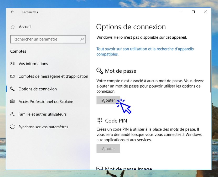 Protéger sa session de Windows par mot de passe - Premiers Clics