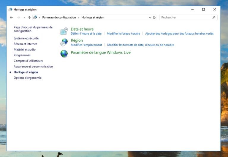 Panneau De Configuration