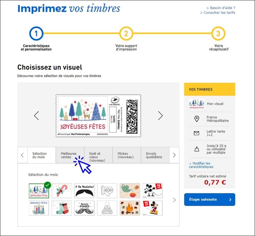 La Poste Imprimer Des Timbres Achetes En Ligne