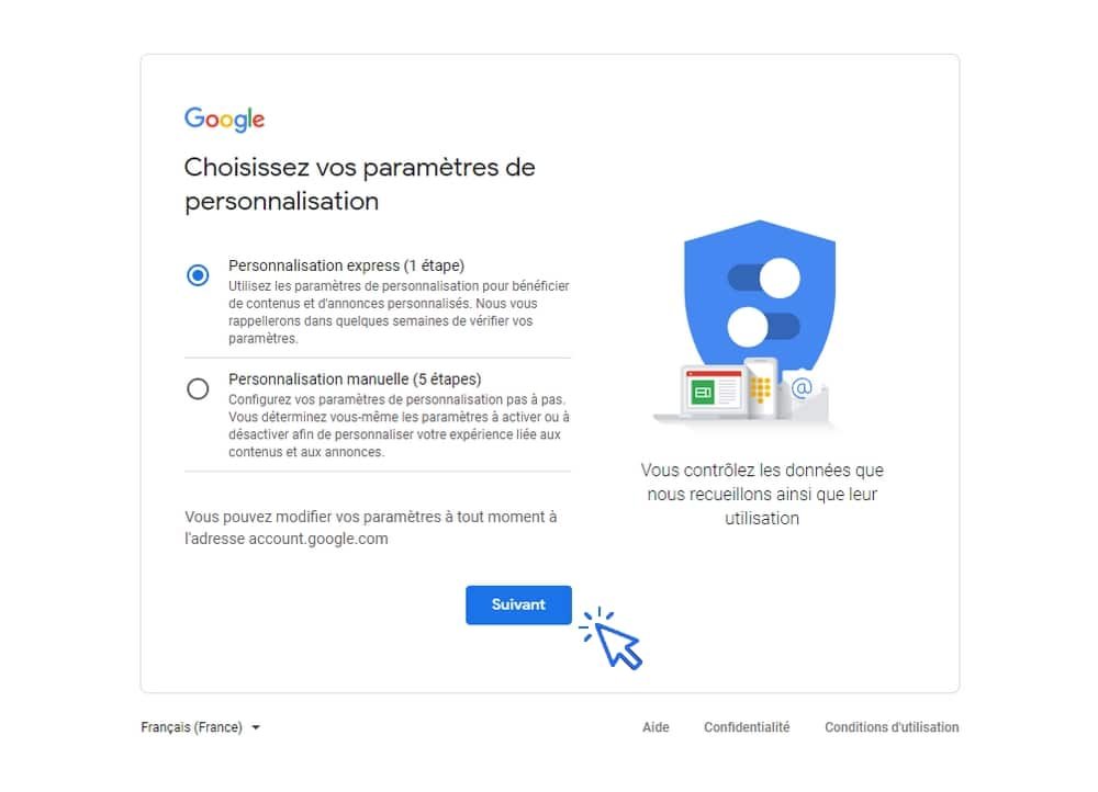 Internet - Créer une adresse email avec Google Chrome