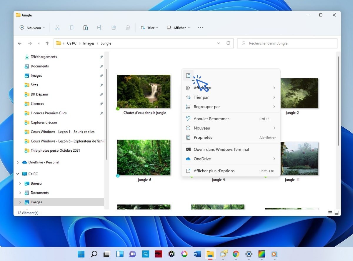 Windows - Coller un fichier ou un dossier