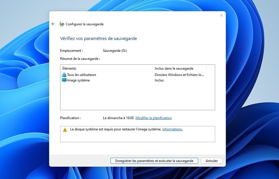 Windows - Les sauvegardes automatiques