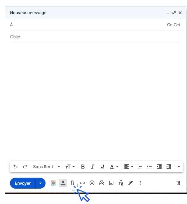 Comment envoyer des pièces jointes ? Exemple avec Gmail.