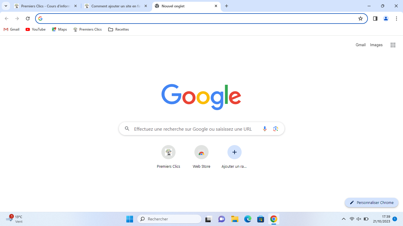 Comment ajouter un site en raccourci sur la barre des favoris