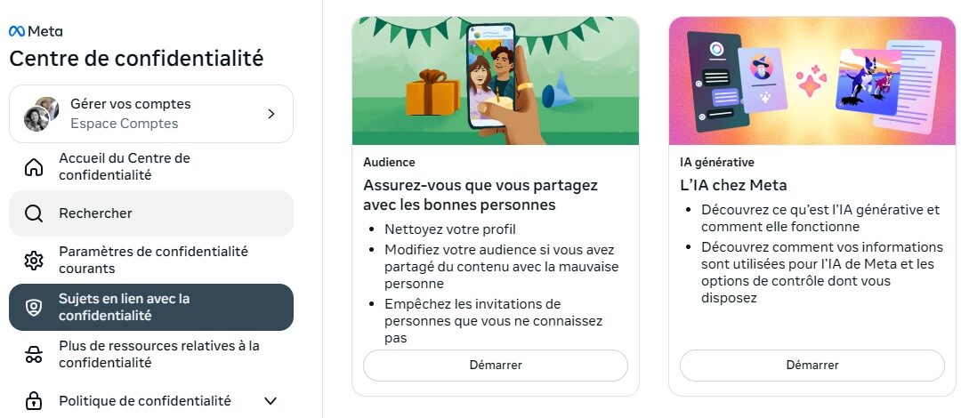 Comment désactiver la collecte de ses données par Facebook pour alimenter son IA ?