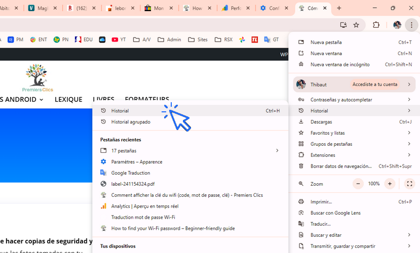 Cómo mostrar el historial de navegación de Google Chrome or Firefox or Opera or Edge Cómo mostrar el historial de navegación de Google (Chrome, Firefox, Edge)