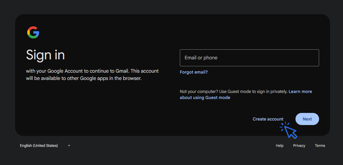 How to create a Gmail address? Detailed tutorial to create a Gmail account (or a Google account).