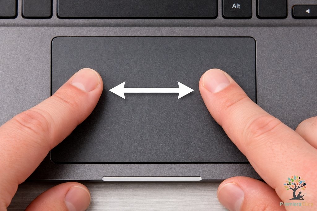 Comment agrandir l'affichage de son PC à l'aide du pavé tactile ? Agandir icônes, fichiers et dossiers et sites internet à l'aide du pavé tactile. Cours d'informatique en ligne Premiers Clics.