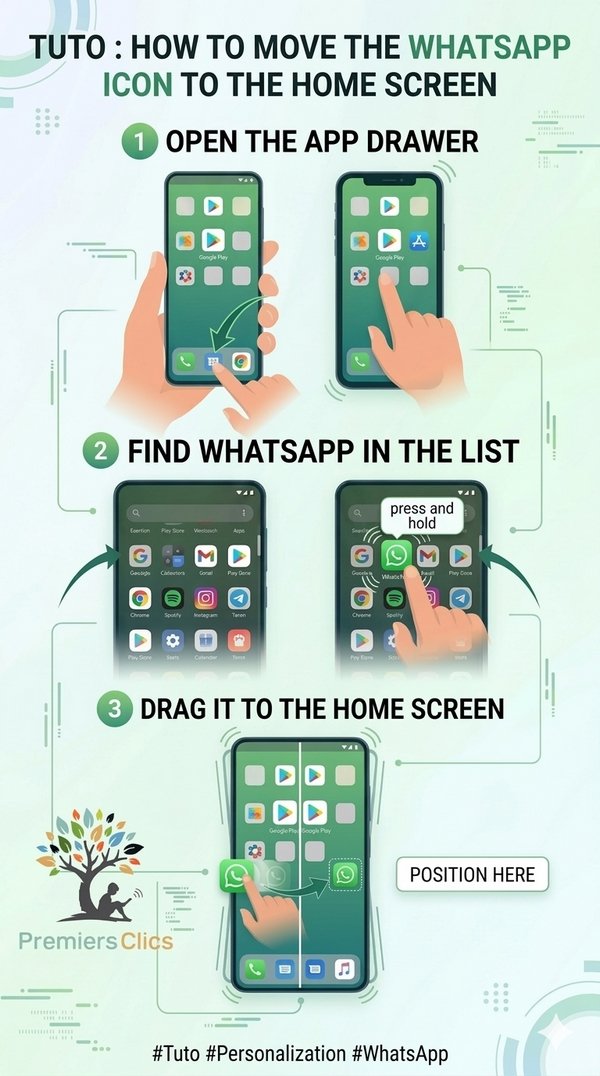 How to add a shorcut for whatsapp on my smartphone - Complet WhatsApp User guide for Beginners or Seniors How to add a shorcut for whatsapp on my smartphone - Complet WhatsApp User guide for Beginners or Seniors