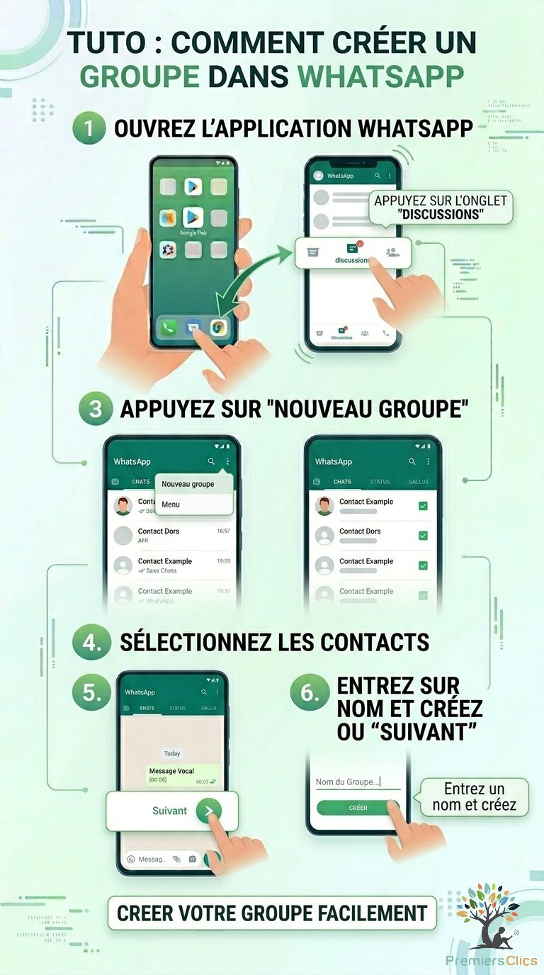 tuto whatsapp - comment créer un groupe - tutos complets pour debutants pour utiliser whatsapp tuto whatsapp - comment créer un groupe - tutos complets pour debutants pour utiliser whatsapp