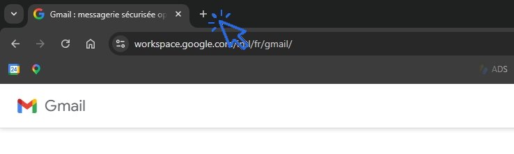 Comment basculer entre 2 sites en ouvrant un nouvel onglet