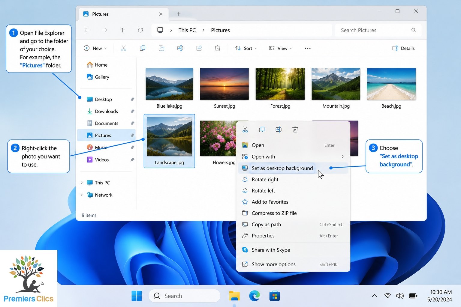 How to create a folder on the desktop - windows lesson - the desktop of Windows - Free computer courses for beginners How to create a desktop ? Windows course for beginners