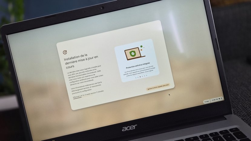 Mise à jour d'un Chromebook