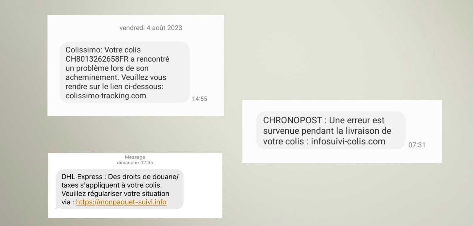 securite smartphone - eviter les arnaques - exemple faux sms reception colis Reconnaitre arnaque sms - conseils et tutos pour smartphone