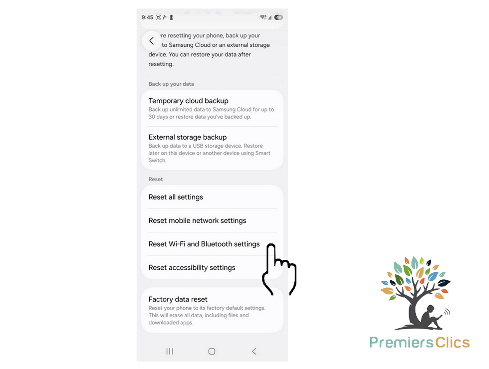reset mobile network or wifi settings Reset network settings on android or iphone
