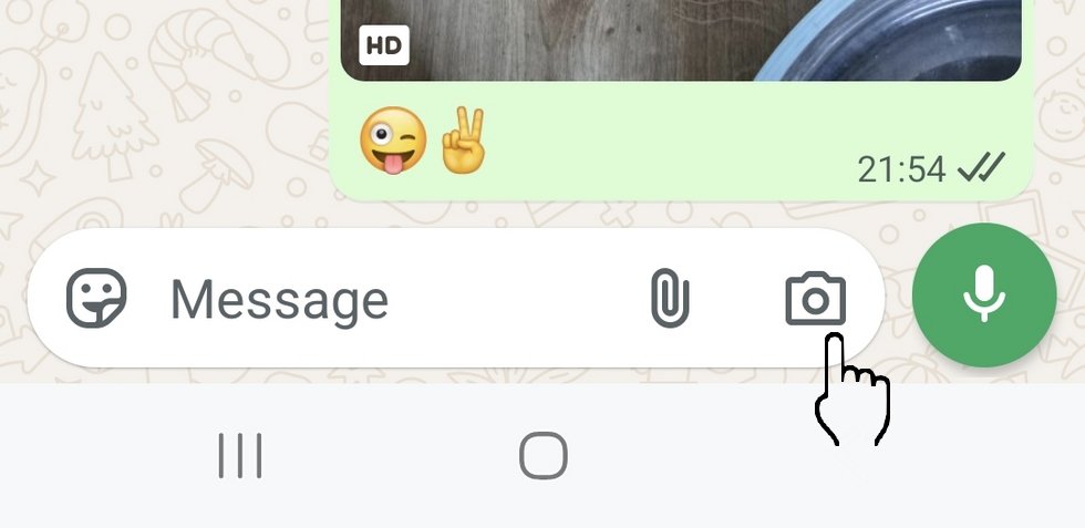 take a photo and send it in whatsapp Phone Tutorials - iPhone Tutorials - Computer basics - Common phone problems